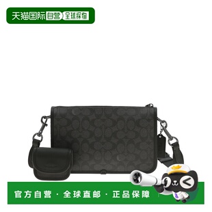 COACH 奥莱款Heritage男士斜挎包子母包PVC老花暗标蔻驰单肩包