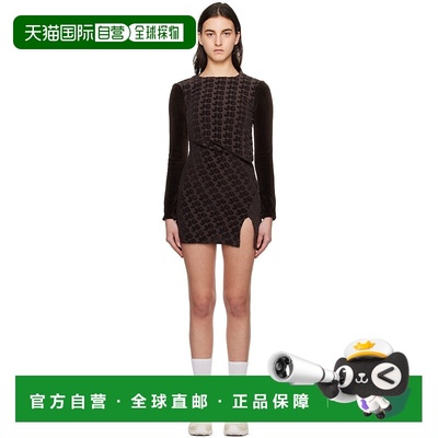 1h可退 香港直邮潮奢 J6 女士 棕色 Backless 连衣裙 J6F2WD14AP