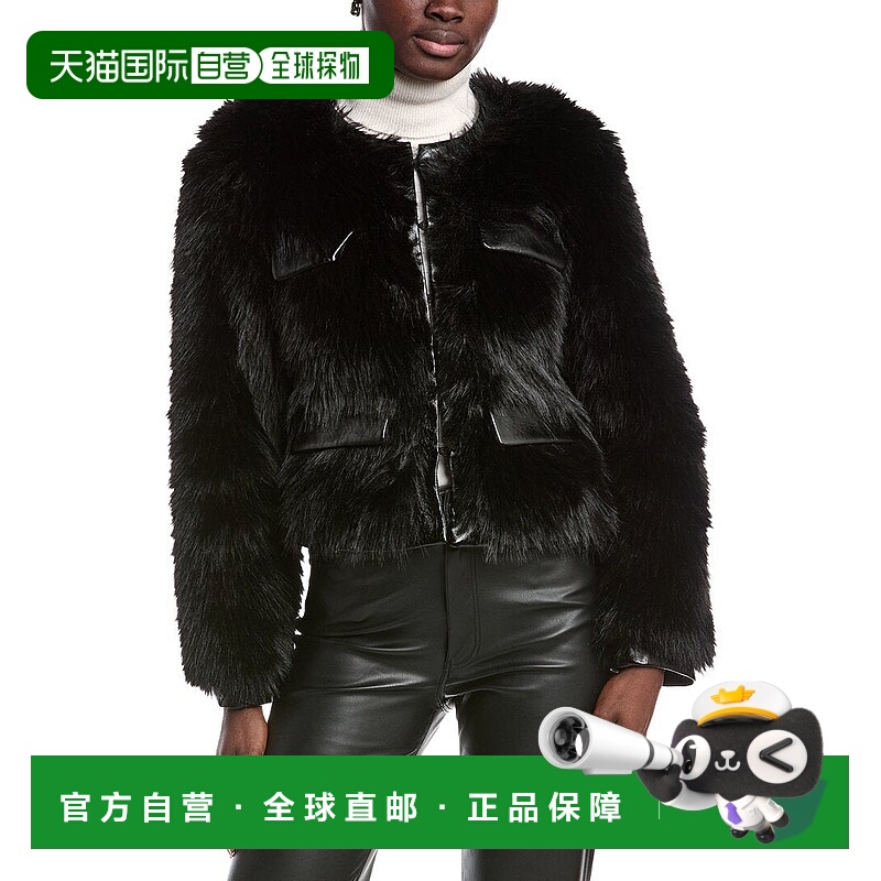 自营Kenneth Cole Contrast Jacket - black 美国奥莱直发