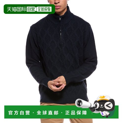 美国直邮自营weatherproof vintage防风雨复古格子纹理模糊1/4拉