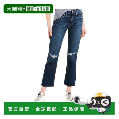 自营joe's jeansSan Francisco High Rise Crop Raw Hem Ankle Je
