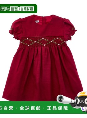 自营Carriage Boutique Puff Sleeve Top - red 美国奥莱直发