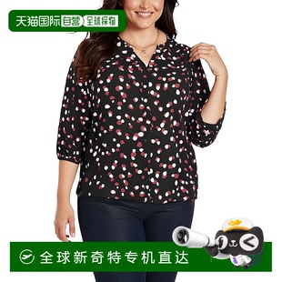 Watkins 自營 nydj更多女式 紐扣前襯衫 美國奧萊直發 Dot