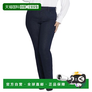 Marilyn Plus Rinse 直筒牛仔裤 美国奥莱直发 自营 蓝色 NYDJ