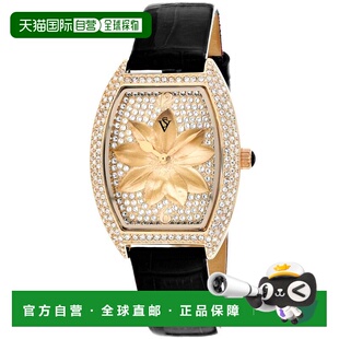 自营Christian Lotus Tonneau 36mm Gold Women Sant Van Rose