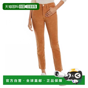 棕色 美國奧萊直發(fā) Sylvie高腰直筒燈芯絨牛仔褲 自營frameLe