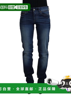 自营 Just Cavalli 女式棉质休闲牛仔裤 - 蓝色 美国奥莱直发