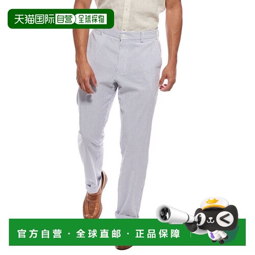 自营Brooks Brothers泡泡纱普通裤子-白色 美国奥莱直发