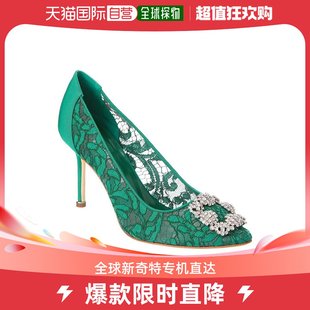 爆款 manolo 高跟鞋 blahnik 女士 真皮皮鞋 美国直邮 女士鞋 水晶