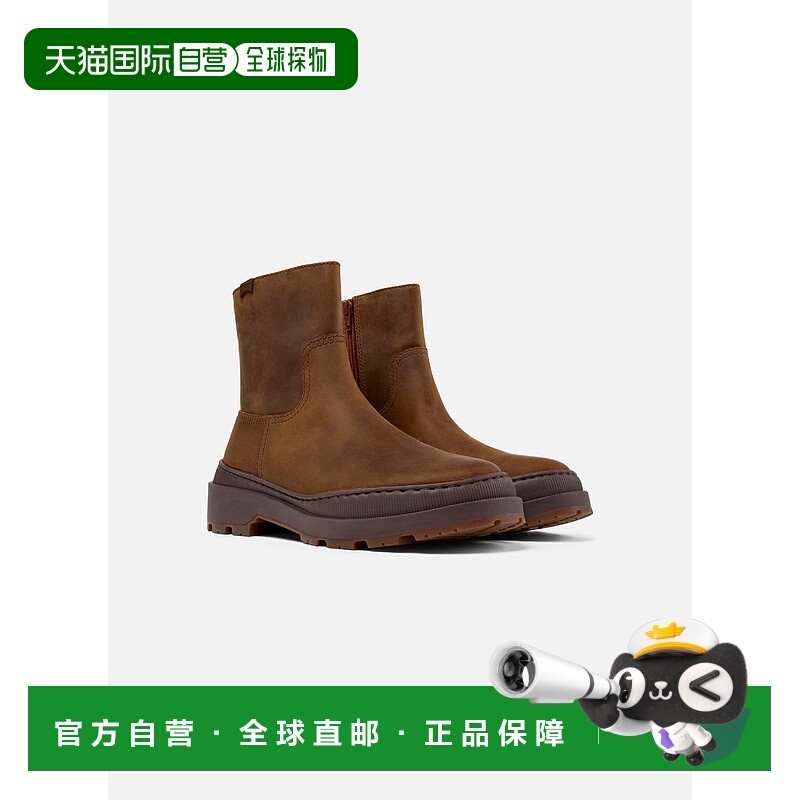 自营 camper女式露营靴Brutus Trek-棕色 美国奥莱直发短靴