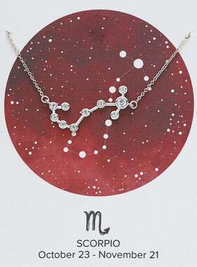 自营sterling forever\'When Stars Align\' 星座项链 - 银色-天