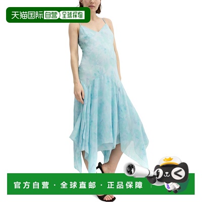 自营HATCH Maternity The Annette Dress - blue 美国奥莱直发