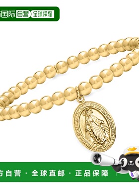 自营Ross-Simons Italian 18kt Gold Over Sterling Miraculous M