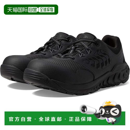自营男士KEEN Utility Cully 1028297黑色复合安全脚趾工作鞋UWU1