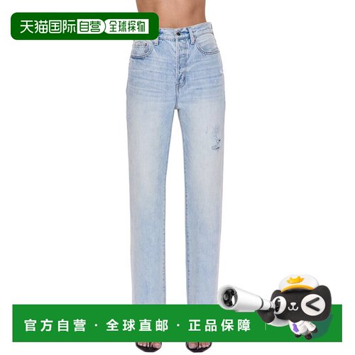 自营pistolaCassie Sunrise Vintage直牛仔裤-蓝色枪 美国奥莱直