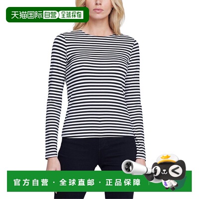 自营L'AGENCE Tess t恤-黑色 美国奥莱直发女装
