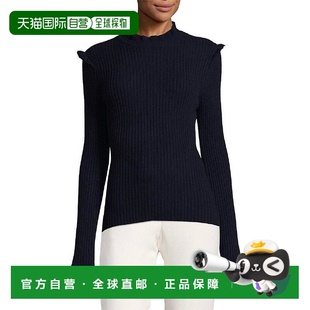 女士毛衣长袖 1h可退 Lam Derek 立领羊毛羊绒针织罗 美国直邮