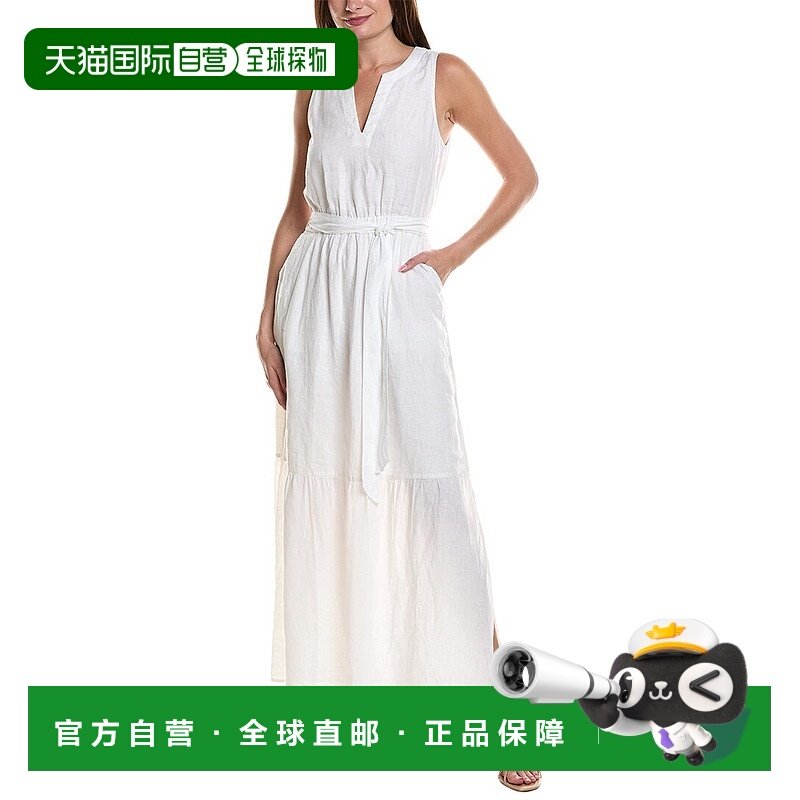 自营 splendid华丽的Stella亚麻长裙-白色 美国奥莱直发连衣裙,女装/女士精品,连衣裙,淘宝优惠券,粉丝福利购,淘宝优惠卷