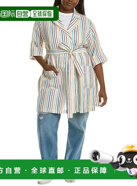 自营 Marina Rinaldi Flash 亚麻西装外套 - 白色 美国奥莱直发