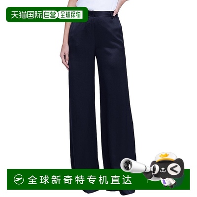 自营 L'AGENCE加文丝绸长裤-黑色 【美国奥莱】直发