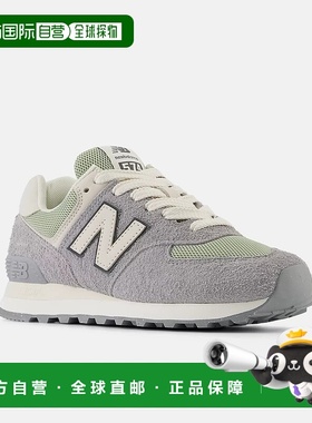 自营 New Balance 574 WL574GA2运动鞋女式板岩灰色绒面训练鞋TF6