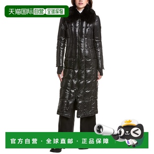 Trim Alpaca Down Jacket 美国奥莱直发 自营Post black Card