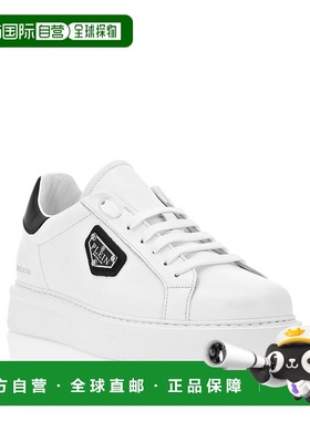 自营 philipp plein低帮运动鞋Titan Plein-白色/黑色 美国奥莱直