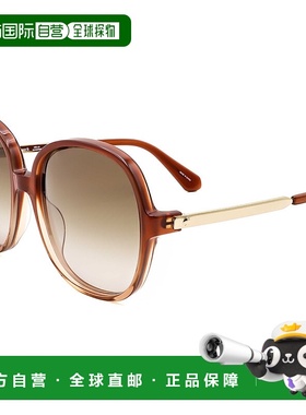 自营 Kate Spade女士60mm棕色太阳镜-棕色 美国奥莱直发