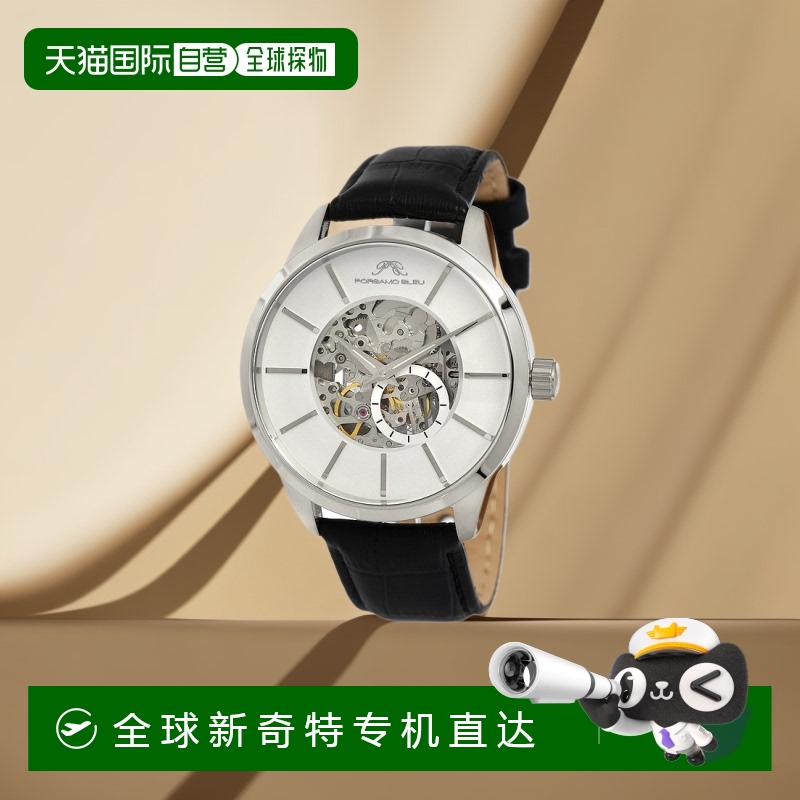 自营porsamo bleuCassius 男士自动腕表，801ACAL - 黑色 【美国