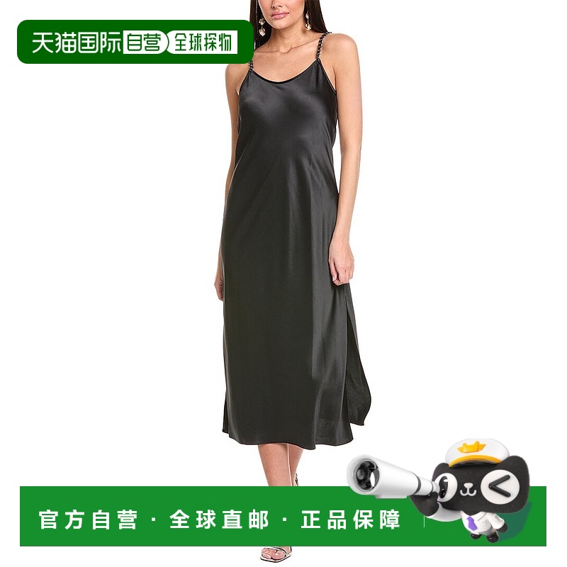 自营 Ramy Brook Lizzie Maxi连衣裙-黑色 美国奥莱直发