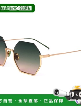 自营 scotch & sodaScotch&Soda女式51毫米绿色太阳镜-金色 美国