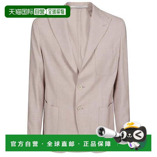 自营eleventySingle-Breasted Unstructured Jacket In Natural S