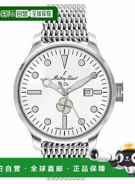 自营Mathey Tissot男式Elica白色表盘手表-白色 美国奥莱直发