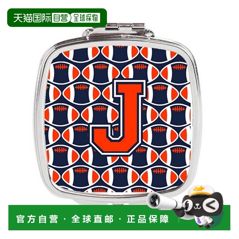自营 Carolines Treasures CJ1066-JSCM 字母 J 足球橙色正品
