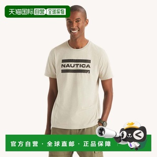 自营Nautica Mens Logo Graphic T-Shirt - grey heather 美国奥