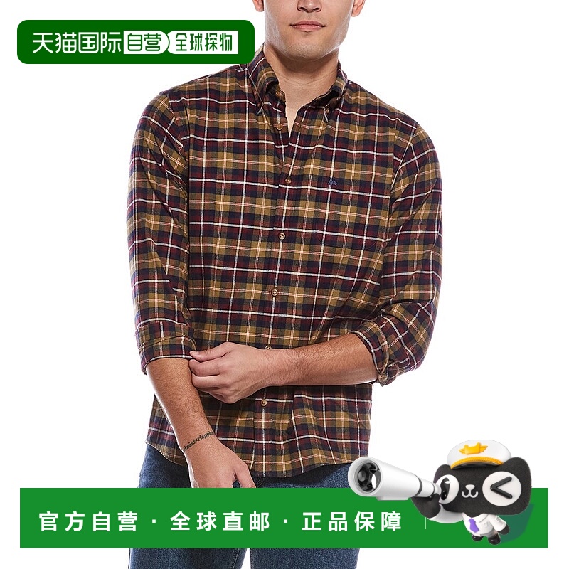 自营Brooks Brothers Plaid Flannel Shirt - red 美国奥莱直发