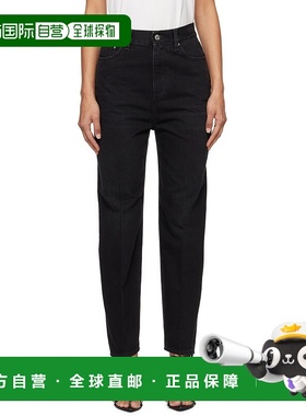 1h可退 香港直邮潮奢 toteme 女士 黑色 Tapered Leg 牛仔裤 2342