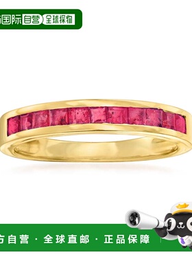 自营14kt 黄金 Ross-Simons 红宝石戒指 - 红色 美国奥莱直发