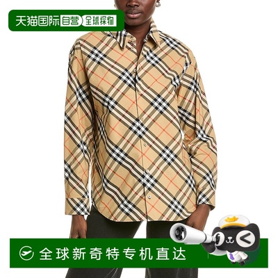 自营 Burberry Check Shirt - tan 【美国奥莱】直发博柏利
