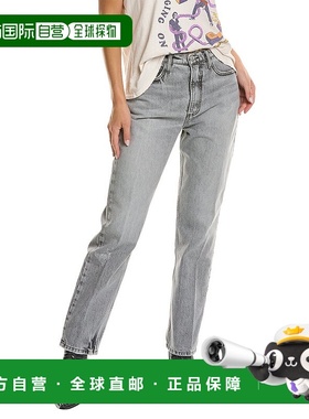 自营FRAME Denim Le High 'N' Tight Everwood 直筒牛仔裤 - 灰色