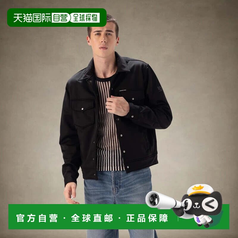 自营members only男式软壳衬衫夹克-黑色 美国奥莱直发
