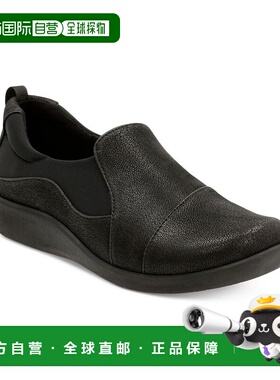 1h可退 【美国直邮】Clarks 女式Cloudsteppers平底鞋女鞋一脚蹬