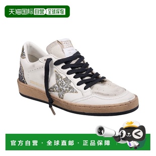 Star Ball Leather Sneaker 美国奥莱 自营Golden white Goose