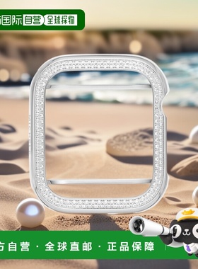 自营 MICHELE 女士 40 毫米不锈钢钻石表壳（适用于 Apple Watch-