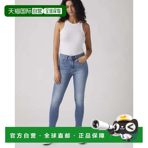 自营Levi's 721牛仔裤女式蓝色牛仔弹力高腰显瘦腿JAX2165-蓝色