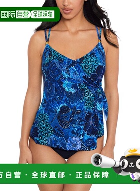 自营Magicsuit Carma Tankini - Blue 美国奥莱直发性感泳衣