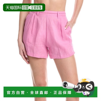 自营Vitamin A The Getaway Linen Short - pink 美国奥莱直发