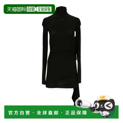 自营off-whiteOff White Womens Black Dress - black 美国奥莱直