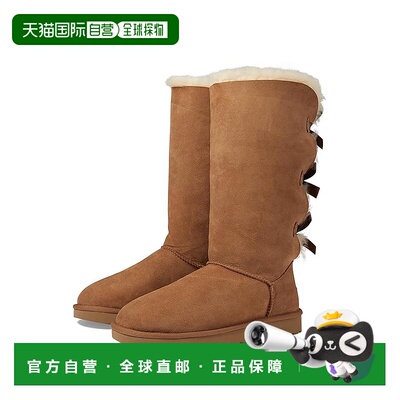 1h可退 香港直邮潮奢 Ugg 女士 Bailey II 蝴蝶结长筒靴子