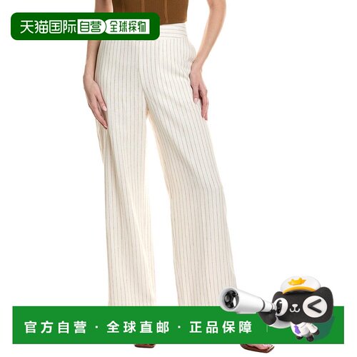 自营tyler boe Gianna Linen-Blend Pant - white 美国奥莱直发